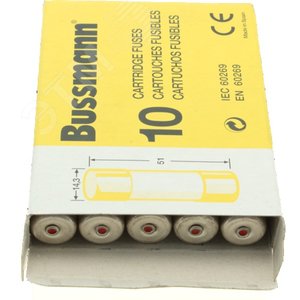 Предохранитель цилиндрический, GG 14,3X51 40A/индикация - EATON