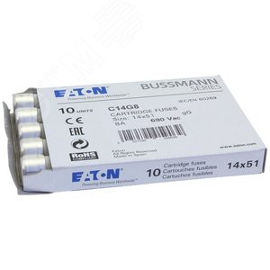 Предохранитель цилиндрический, GG 14,3X51 8A/индикация - EATON