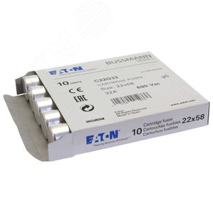 C22G32  Предохранитель цилиндрический, 22 x 58 32A GG 690V AC - EATON