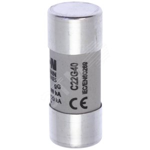 Предохранитель цилиндрический, 22 x 58 40A GG 690V AC (C22G40) - EATON