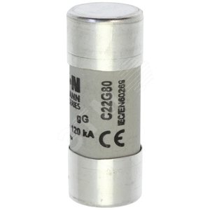 C22G80  Предохранитель цилиндрический, 22 x 58 80A GG 500V AC - EATON