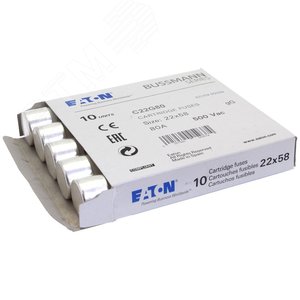 Предохранитель цилиндрический, GG 22,2X58 80A/боек - EATON