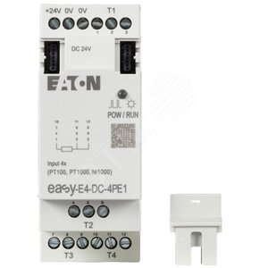 EASY-E4-DC-4PE1 Модуль ввода / вывода для термопары, PT100/PT1000/Ni1000, 12 бит, масштабирование - EATON