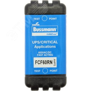 Предохранитель CUBE, FAST ACTING, 600 В АС/DC,  60A, без индикации - EATON