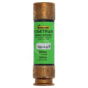 Предохранитель FUSETRON, 250В АС/125 В DC Time-delay, класс RK5 (FRN-R-60) - EATON