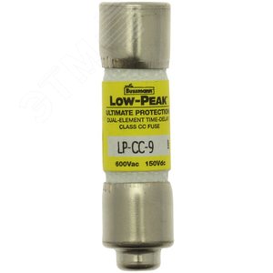 Предохранитель LOW PEAK 600 В АС/150 В DC, TIME DELAY класс CC - EATON