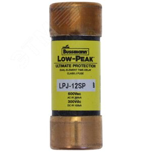 Предохранитель LOW PEAK 600 В АС/300 В DC, TIME DELAY класс J - EATON