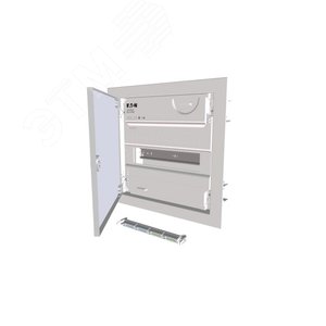 KLV-12UPP-SF  Щит компактный, встраиваемое исполнение, 1 ряд, 12 модулей, белая пластиковая дверь - EATON
