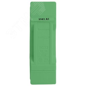 SAFECLIP 32A, заднее подключение подключение, зеленый (SC32PGN) - EATON