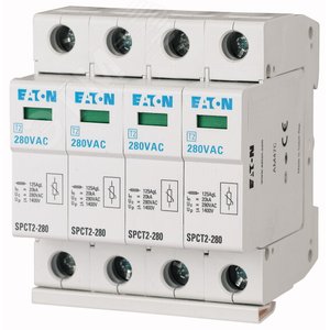 Комплект разрядников 460В, 4 полюса, класс B+C SPCT2-460/4 (0000167611) - EATON