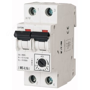 Z-MS-1,6/2  Модульный автомат защиты двигателя 1,6 - EATON