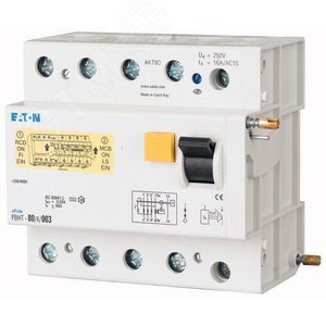 Блок УЗО для PLHT, 80A, 30мА, 4 полюса, тип А PBHT-80/4/003-A (0000248827) - EATON