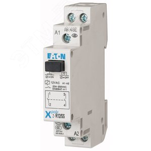 Установочное  реле с кнопкой, 12В AC, 2НО Z-R12/SS (0000265175) - EATON