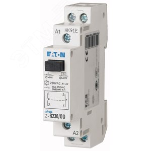 Z-R230/OO Установочное  реле с кнопкой, 230В, 1НЗ - EATON