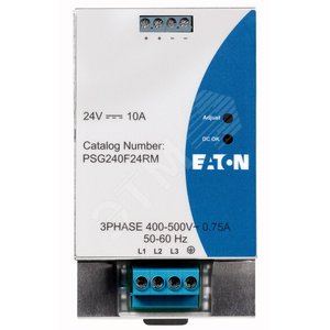 Блок питания, трехфазный, 400-500 V AC/ 24V DC, 10 А,  PSG240F24RM - EATON