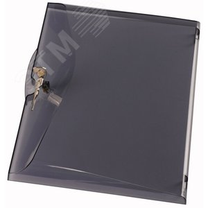 Прозрачная дверь с замком, ДхШхВ = 45x245x455,  BCZ-A-TTS-3/39