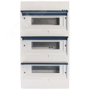BC-U-3/36-ECO  Щит компактный встроенного исполнения, 3 ряда, 36 модулей, прозрачная дверь, пластик - EATON