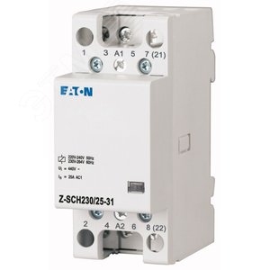 Z-SCH230/25-31 контактор модульный 230В, 25А, 3НО+ - EATON