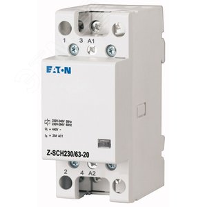 Z-SCH230/63-20 Модульный контактор 230В, 63А, 2НО - EATON