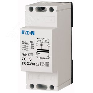 TR-G3/18 Звонковый трансформатор 230/4-8-12 В - EATON