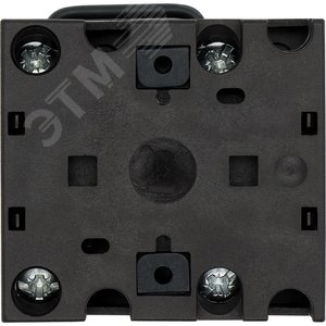 Переключатель управления , 2P, Ie = 12A , Пол. 0-1 < START , 90 °, 48х48 мм , переднее крепление в отверстие 22мм,  T0-2-15512/EZ