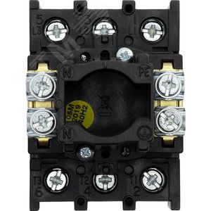 P1-25/EA/SVB-SW  Главный выключатель 3P 25A , черная ручка , запираемый , переднее крепление