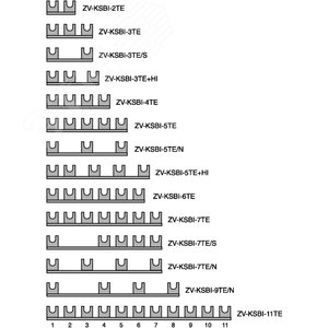 ZV-KSBI-9TE/N Модульная шина 2P , 10 мм2 , 9 модулей - EATON