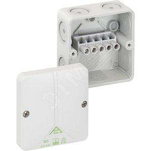 Коробка распределительная ABOX-i 025-2,5 80х80х52мм 7 вводов IP65 (490-402-01) - Spelsberg