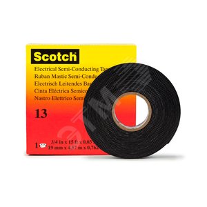 Лента рез.самослип.полупровод. 19ммх4,5м Scotch 13 - 