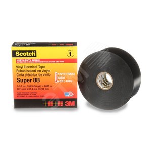 Изолента ПВХ чер. 38мм 33м в/с Scotch Super 88 - 