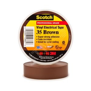 Изолента ПВХ корич. 19мм 20м в/с Scotch 35 - 