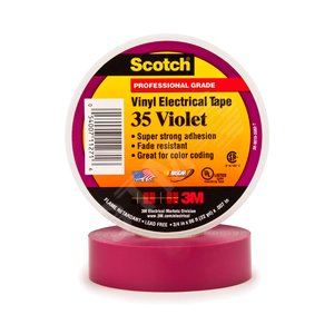 Лента изоляционная Scotch 35 фиолетовая высшего класса - 