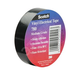 Изолента ПВХ 19мм 20м хладостойкая Scotch 780 (7000033356) - 