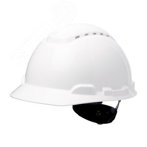каска защитная 3M H-700N-VI  белая, с вентиляцией, с храповиком - 