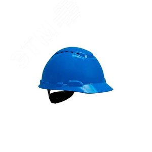 каска защитная 3M H-701C-BB синяя, без вентиляции - 