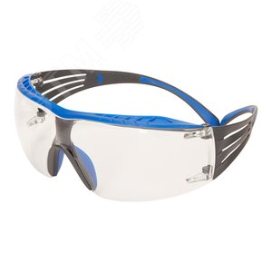 очки открытые защитные из поликарбоната 3M SecureFit SF400 SF401SGAF-BLU-EU, с покрытием Scotchgard, - 