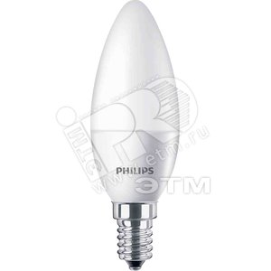 Лампа светодиодная LED 5.5(40)Вт Е14 840 B35 матовая свеча (929001205802) - Philips