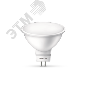 Лампа светодиодная LED MR16 5 Вт 400 Лм 6500 К GU5.3 К 220 В IP20 Ra 80-89 (класс 1В) LED spot PHILIPS (929001844787) - Philips