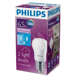 Лампа Scene Switch P45 2S 6.5-60W E27 65 - PHILIPS Lighting