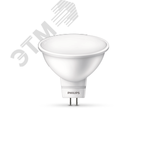 Лампа светодиодная LED MR16 5 Вт 400 Лм 2700 К GU5.3 К 220 В IP20 Ra 80-89 (класс 1В) LED spot PHILIPS (929001844587) - Philips