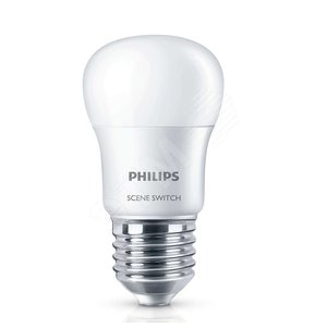 Лампа светодиодная Scene Switch P45 2S 6.5-60W E27 6500K (929001209007) - Philips