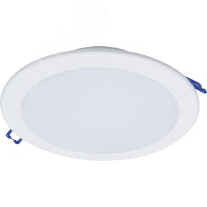 Светильник светодиодный LED ДВО Даунлайт 17 Вт 1500 Лм 6500 К 220-240 В IP20 круг d200 мм DN027B PHILIPS (929002072902)