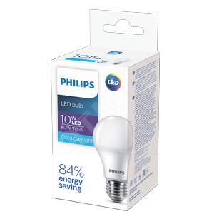 Лампа светодиодная LEDBulb LED 9Вт E27 6500K 230V A60 RCA EcoHome новое поколение (929002299467) - Philips