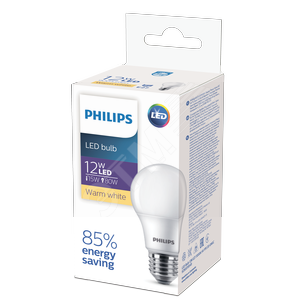 Лампа светодиодная LEDBulb LED 12Вт E27 3000K 230VA60 RCA EcoHome (929001954907) - Philips