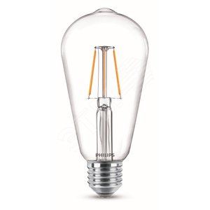 Лампа светодиодная LED ST64 6 Вт 570 Лм 3000 К E27 К 220-240 В IP20 Ra 80-89 (класс 1В) LED Classic PHILIPS (929001975013)