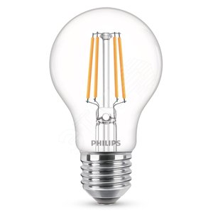 Лампа светодиодная LED A60 6 Вт 600 Лм 6500 К E27 К 220-240 В IP20 Ra 80-89 (класс 1В) LED Classic PHILIPS (929001974613)