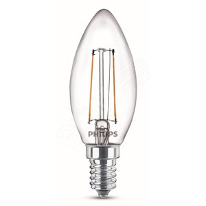 Лампа светодиодная LED Свеча 4 Вт 400 Лм 3000 К E14 К 220-240 В IP20 Ra 80-89 (класс 1В) LED Classic PHILIPS (929001975513)