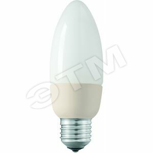 Лампа КЛЛ 8/827 E27 D42x114 свеча Philips (26086125) - Philips