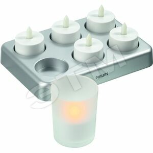 Набор LED ламп 6 свечей Imageo матов.с/ЗУ Philips - Philips