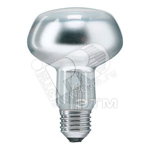 Лампа накаливания зеркальная ЗК 40вт R80 230в E27 (06580378) - Philips